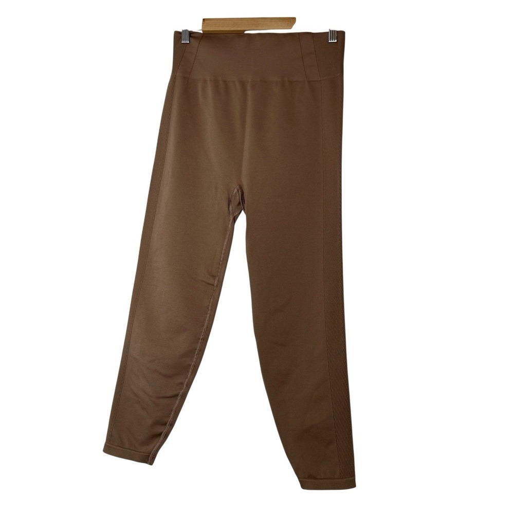 YPB Abercrombie Leggings Womens XL Curve Love Brown Tan‎ Athleisure Gym Workout